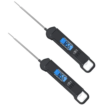 2 Packs of Meat Folding Thermometer with Backlight and Calibration Function, Suitable for Barbecue and Cooking
2 Packs of Meat Folding Thermometer with Backlight and Calibration Function, Suitable for Barbecue and Cooking