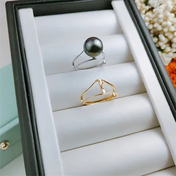 Classic Rings Resizable Design Rings Base 925 Silver Pearl Rings Settings Women DIY Pearl Rings Accessory No Pearl
Classic Rings Resizable Design Rings Base 925 Silver Pearl Rings Settings Women DIY Pearl Rings Accessory No Pearl