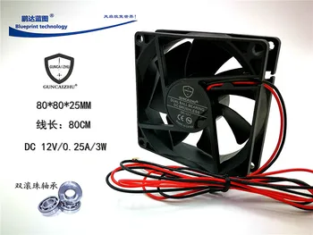 New dual ball bearing 8025 8 cm 80 * 25 mm 80 cm long line 12 where v0. 25 a chassis cooling fans 
New dual ball bearing 8025 8 cm 80 * 25 mm 80 cm long line 12 where v0. 25 a chassis cooling fans