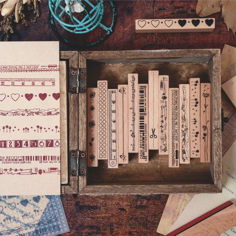 Retro Salt Style Basic Digital Flower Bill Mini Seal Stamp Creative Ruler Ticket Wood And Rubber Seal Log Decorative Dairy Book
Retro Salt Style Basic Digital Flower Bill Mini Seal Stamp Creative Ruler Ticket Wood And Rubber Seal Log Decorative Dairy Book