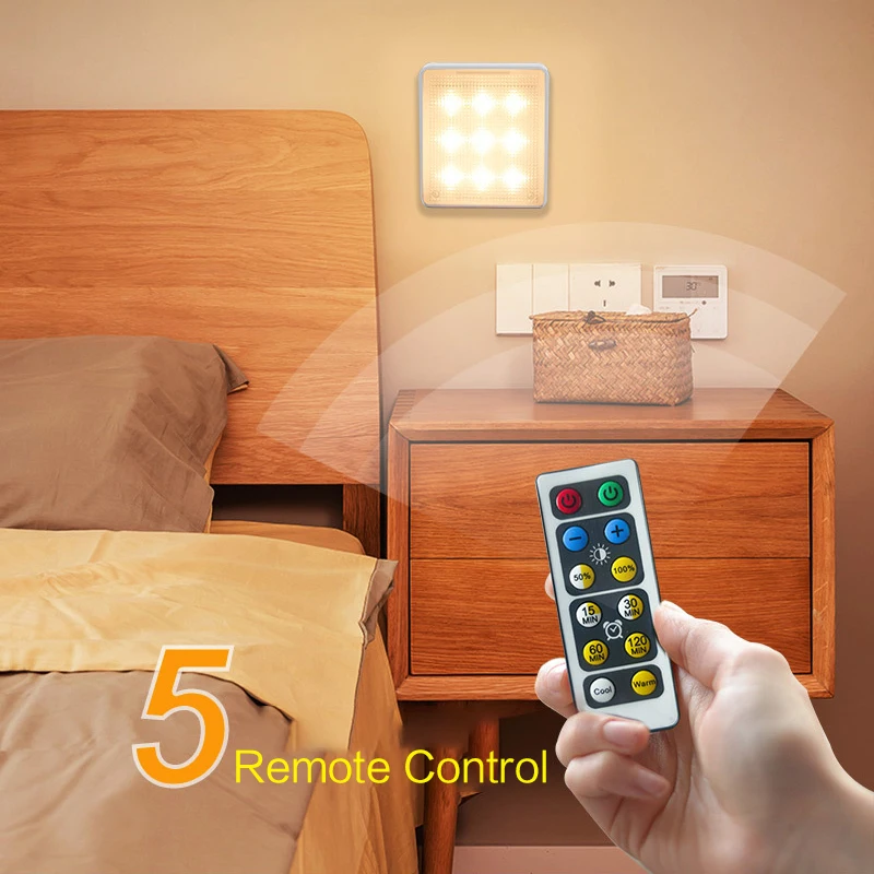 New LED Remote Control Night Light Dimmable Press Remote Control Stepless Color Changing Aisle Staircase Corridor Cabinet Light
New LED Remote Control Night Light Dimmable Press Remote Control Stepless Color Changing Aisle Staircase Corridor Cabinet Light