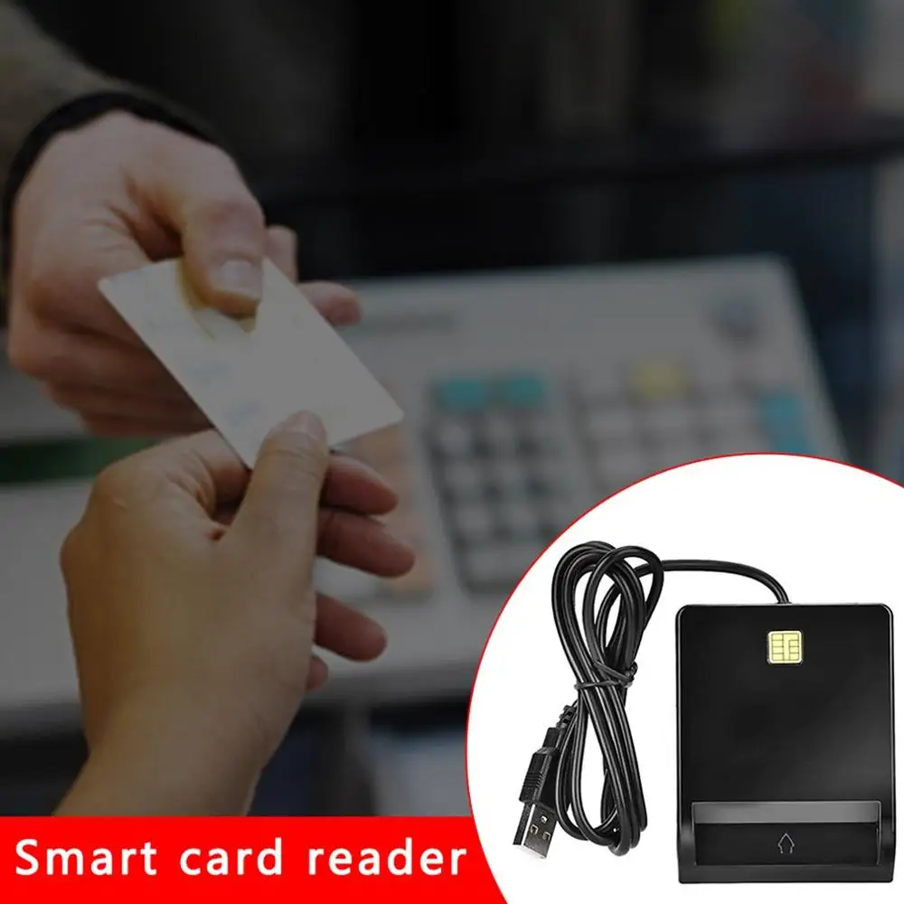 

New Usb Sim Smart Card Reader Bank Card Ic / Id Emv Tf Mmc Card Readers Usb-Ccid Iso 7816 Smart Card Rea