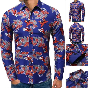 Flower Shirt for Men Chinese style Leaves Print Plant flowers Long sleeve Blouse Man Casual Floral Shirt Dress New
Flower Shirt for Men Chinese style Leaves Print Plant flowers Long sleeve Blouse Man Casual Floral Shirt Dress New