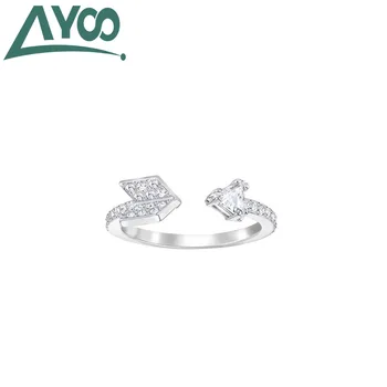 AYOO High Quality SWA 925 Sterling Silver Simple Design Elegant Wild Open Crystal Ring
AYOO High Quality SWA 925 Sterling Silver Simple Design Elegant Wild Open Crystal Ring