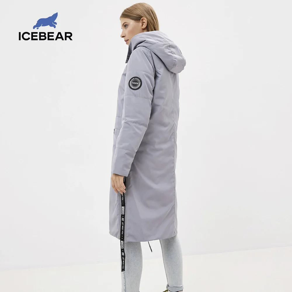 ICEbear 2020 Женская весенняя куртка качественное женское пальто длинная женская