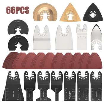 66 pcs Oscillating Multi Tool Saw Blades For Renovator Power Tools for Fein Multimaster,Dremel,Electric tools Accessories
66 pcs Oscillating Multi Tool Saw Blades For Renovator Power Tools for Fein Multimaster,Dremel,Electric tools Accessories