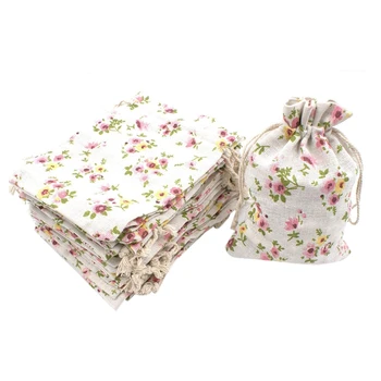 50Pcs Floral Burlap Drawstring Bags, Linen Gift Bag Jewelry Pouches Sacks for Christmas Wedding Party, 5.3 x 3.9 Inch
50Pcs Floral Burlap Drawstring Bags, Linen Gift Bag Jewelry Pouches Sacks for Christmas Wedding Party, 5.3 x 3.9 Inch