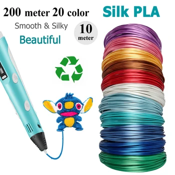 Noulei 20 Color x 10m 1.75mm 3D Printing Material shiny silk 5M/pcs 20 Colors 3d pen Filament for child gift
Noulei 20 Color x 10m 1.75mm 3D Printing Material shiny silk 5M/pcs 20 Colors 3d pen Filament for child gift