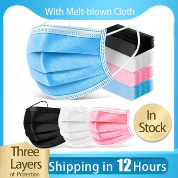 10/50/100 pcs Mask Disposable Non wove 3 Layer Ply Filter Mask mouth Face mask Breathable Earloops Masks In stock
10/50/100 pcs Mask Disposable Non wove 3 Layer Ply Filter Mask mouth Face mask Breathable Earloops Masks In stock
