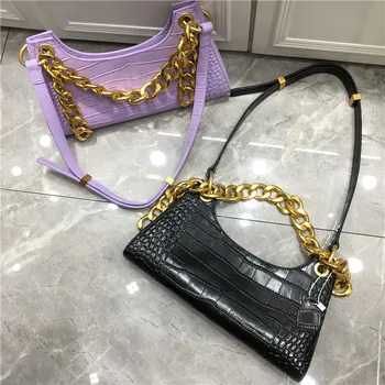 2019 Niche Design Cowhide Crocodile Grain Plain Weave Armpit Package Single Shoulder Span Chain Ma'am Baguette Package
2019 Niche Design Cowhide Crocodile Grain Plain Weave Armpit Package Single Shoulder Span Chain Ma'am Baguette Package