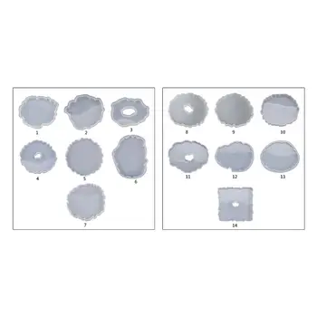 7Pcs resin coaster silicone mold Crystal Epoxy Resin Mold Irregular Wave Coaster Mat Casting Mould Handmade DIY Crafts Tools
7Pcs resin coaster silicone mold Crystal Epoxy Resin Mold Irregular Wave Coaster Mat Casting Mould Handmade DIY Crafts Tools