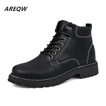 2019 Retro Autumn and Winter Men's Martin Boots Leather Warm Flat Solid Color Ankle Boots Non-slip Comfortable Snow Boots
2019 Retro Autumn and Winter Men's Martin Boots Leather Warm Flat Solid Color Ankle Boots Non-slip Comfortable Snow Boots