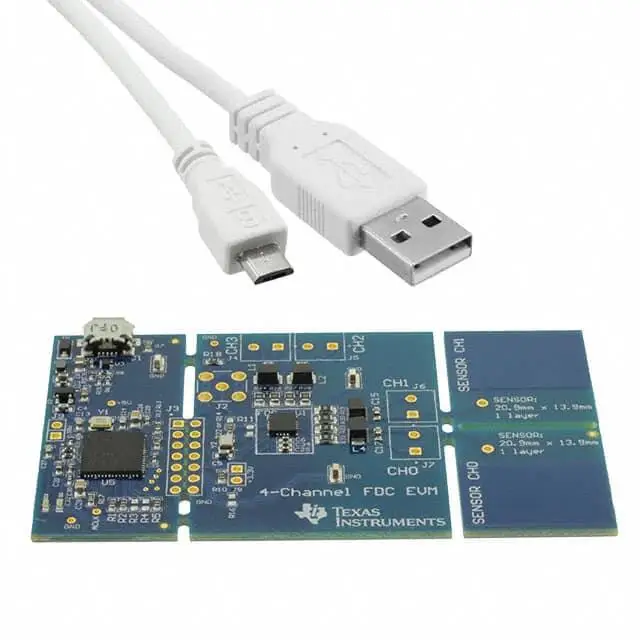 Плата разработки AvadaTech FDC2214EVM (два емкостных датчика) 
Плата разработки AvadaTech FDC2214EVM (два емкостных датчика)