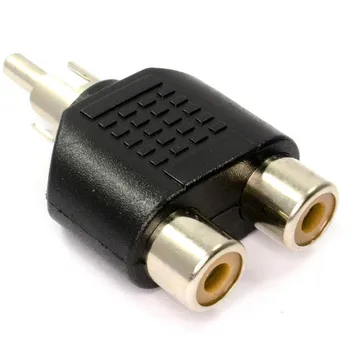 

1 to Phono Splitter/Joiner Adapter 2 Sockets to 1 Phono Plug Phono AV Audio Video Y Splitter Adaptor Converter