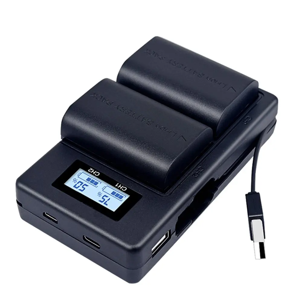 PALO LP-E6 Camera Battery Charger Smart LCD Display Battery Charger For Canon 6D Mark II 5D 60D 7D 80D DSLR SK
PALO LP-E6 Camera Battery Charger Smart LCD Display Battery Charger For Canon 6D Mark II 5D 60D 7D 80D DSLR SK