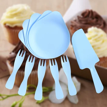 5sets Eco Friendly Birthday Fork Cutter Picnic Dinner Plate Holiday Elegant Wedding Home Party Disposable Dinnerware Set Solid
5sets Eco Friendly Birthday Fork Cutter Picnic Dinner Plate Holiday Elegant Wedding Home Party Disposable Dinnerware Set Solid