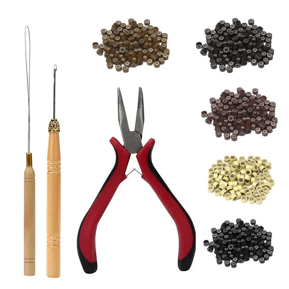 Micro Hair Extension Rings Beads with Pliers Hook Loop Needle Tool Full Kit for Hair Extension
Micro Hair Extension Rings Beads with Pliers Hook Loop Needle Tool Full Kit for Hair Extension