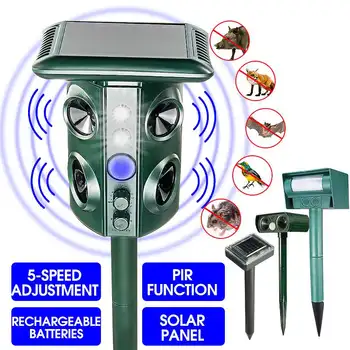 Ultrasonic Animal Dispeller Repeller Repellent Cat Dog Deterrent Solar Powered Scarer Repellent for Outdoor Garden Used WF107
Ultrasonic Animal Dispeller Repeller Repellent Cat Dog Deterrent Solar Powered Scarer Repellent for Outdoor Garden Used WF107