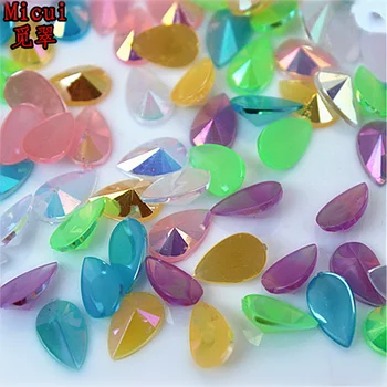 Micui 200pcs 5*8mm Drop Rhinestones FlatBack Acrylic Crystal For Jewelry Making Shoes Clothes Decorations MC554 
Micui 200pcs 5*8mm Drop Rhinestones FlatBack Acrylic Crystal For Jewelry Making Shoes Clothes Decorations MC554