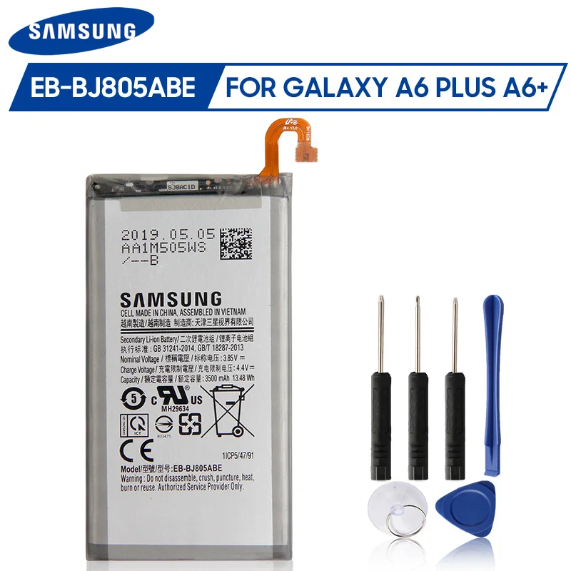 Original Samsung Battery EB-BJ805ABE For Samsung Galaxy A6 Plus A6+ A605 J6+ J805 Battery 3500mAh
Original Samsung Battery EB-BJ805ABE For Samsung Galaxy A6 Plus A6+ A605 J6+ J805 Battery 3500mAh