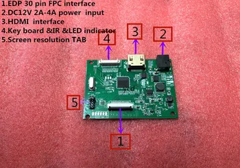 EDP 30pin LCD universal driver board PCB-800807V1-HDMI-EDP for screen resolution 1920 * 1200/1920 * 1080/1600 * 900/1366 * 768/1
EDP 30pin LCD universal driver board PCB-800807V1-HDMI-EDP for screen resolution 1920 * 1200/1920 * 1080/1600 * 900/1366 * 768/1