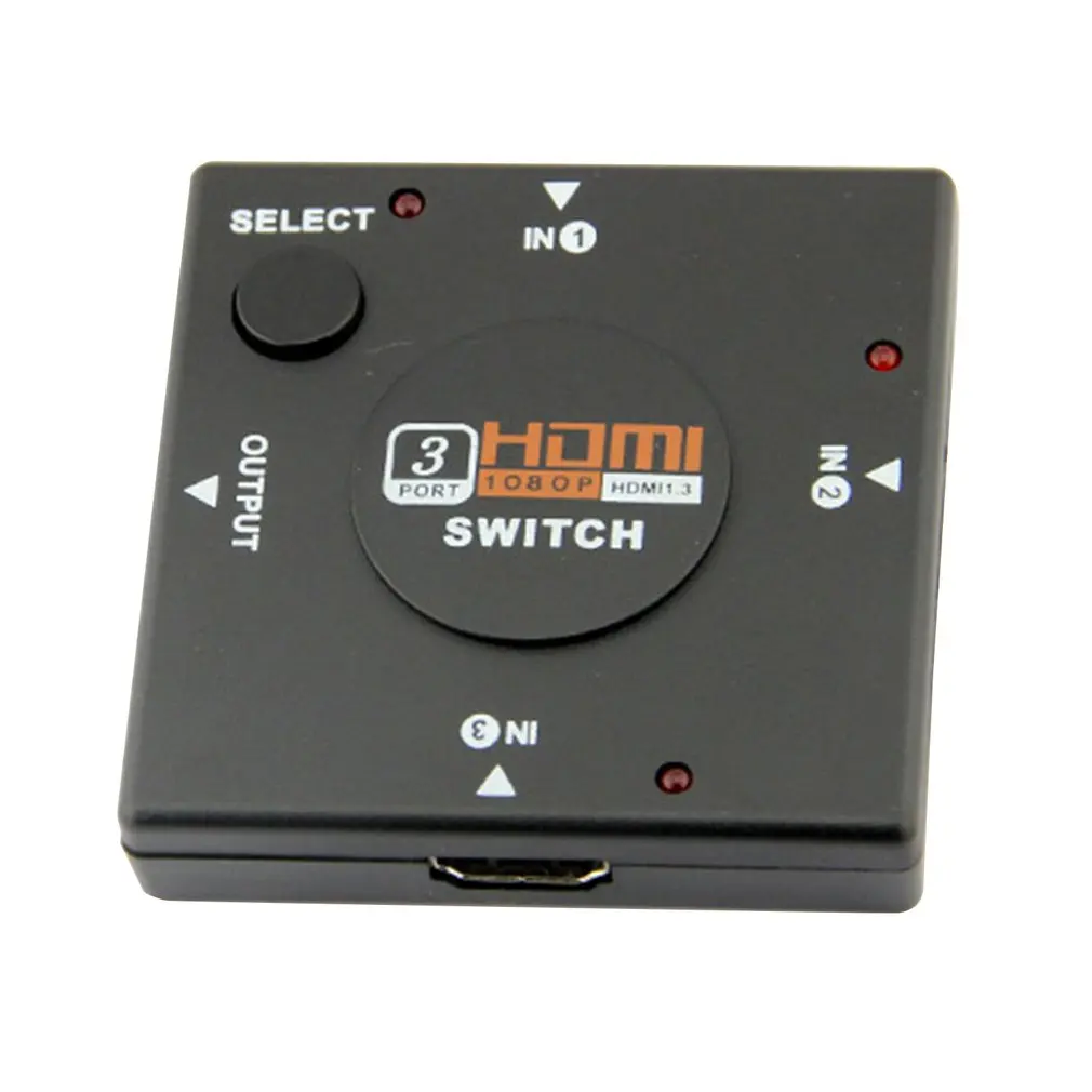 Hdmi Mini Switcher 3 Devices To 1 Tv Switch Box 3 Way Selector 1080P 3 In 1 Out Hdmi Splitter Support 3D
Hdmi Mini Switcher 3 Devices To 1 Tv Switch Box 3 Way Selector 1080P 3 In 1 Out Hdmi Splitter Support 3D