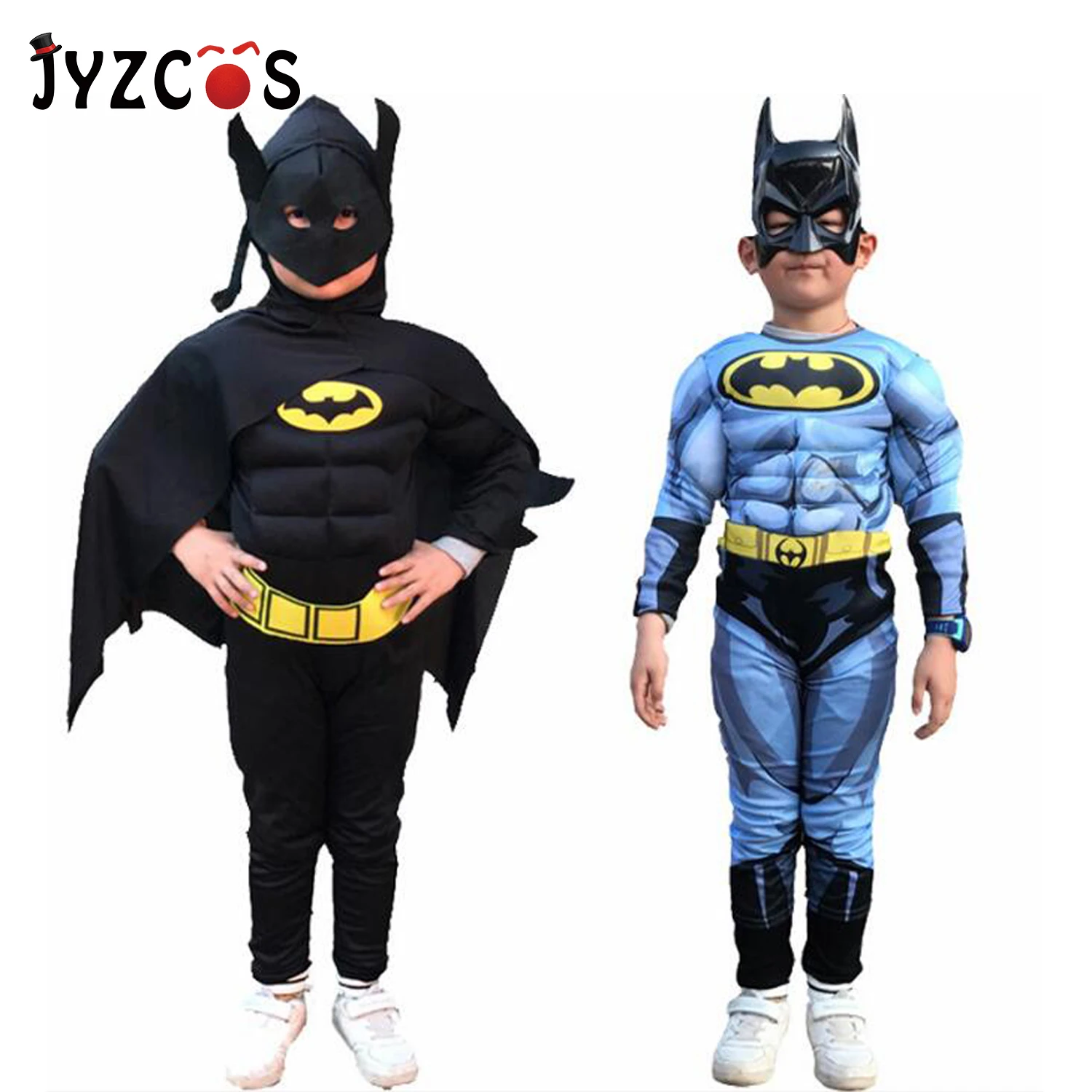 JYZCOS Kids Boys Muscle Batman Costumes With Mask Cloak Movie Character Superhero Cosplay Halloween Masquerade Evening Superman
JYZCOS Kids Boys Muscle Batman Costumes With Mask Cloak Movie Character Superhero Cosplay Halloween Masquerade Evening Superman