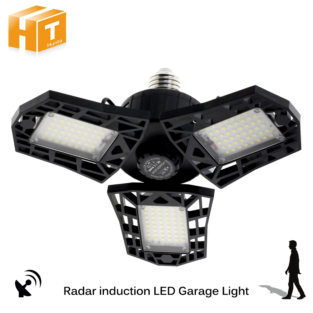 LED Garage Light with Radar Motion Sensor E27 60W High Brightness LED Deform Industry Lamp for Workshop Parking Warehouse
LED Garage Light with Radar Motion Sensor E27 60W High Brightness LED Deform Industry Lamp for Workshop Parking Warehouse
