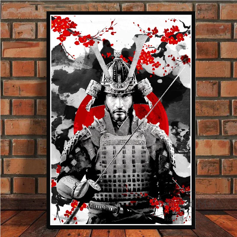 Японские картины Bonsa Bushido Samurai Kanji на холсте постеры и фотообои для гостиной