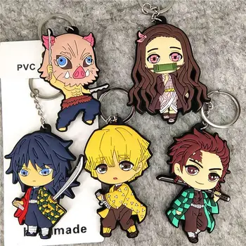Demon Slayer Keychain Cartoon Rubber Key Chain Cute Anime Keyring Car Key Keychain Cosplay Anime Gift
Demon Slayer Keychain Cartoon Rubber Key Chain Cute Anime Keyring Car Key Keychain Cosplay Anime Gift