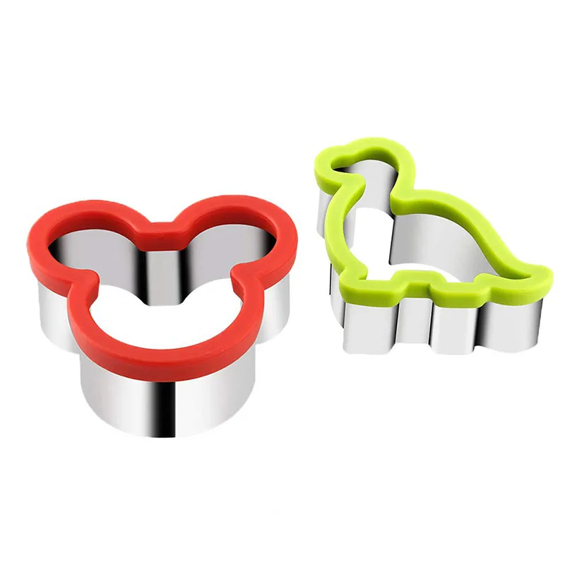 2PCS Large Cookie Sandwich Cutters, Mouse and Dinosaur Cookie Cutter Stainless Steel Food Grade Biscuit Mold
2PCS Large Cookie Sandwich Cutters, Mouse and Dinosaur Cookie Cutter Stainless Steel Food Grade Biscuit Mold