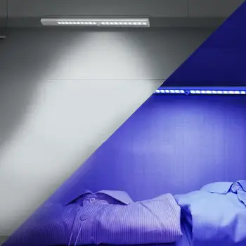 2 in 1 UV Germicidal Lamp LED Induction Light 2W for Cabinet Wardrobe Sterilization 1000 MAH Battery Powered
2 in 1 UV Germicidal Lamp LED Induction Light 2W for Cabinet Wardrobe Sterilization 1000 MAH Battery Powered