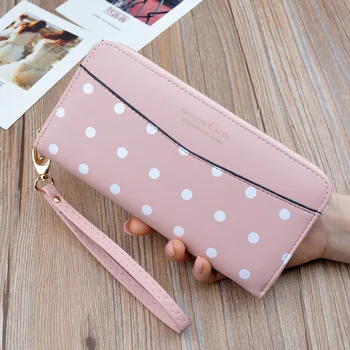 New Women's Wallet Girl's Long Zipper Korean Edition Student's circle Dot with Large Capacity Handbag Soft Wallet phone bag
New Women's Wallet Girl's Long Zipper Korean Edition Student's circle Dot with Large Capacity Handbag Soft Wallet phone bag