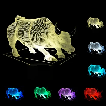 Bull Cow 3D Led Lamp,Abstractive Optical Illusion Night Light,7 Color Change,Touch Switch USB Powered,Birthday Holiday Cool Gift
Bull Cow 3D Led Lamp,Abstractive Optical Illusion Night Light,7 Color Change,Touch Switch USB Powered,Birthday Holiday Cool Gift