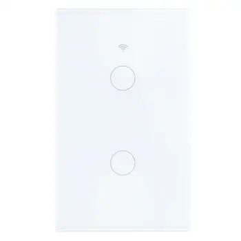 Smart Touch Switch AC110~250V WiFi Remote Control Sensitive Double Touch Buttons Control Switch for Alexa APP 1/2/3 Gang
Smart Touch Switch AC110~250V WiFi Remote Control Sensitive Double Touch Buttons Control Switch for Alexa APP 1/2/3 Gang