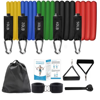 11pcs Resistance Bands Set Fitness Exercise Workout Bands Elastic Pull String Sport Assist Trainer Loop for Gym Fitness Equips
11pcs Resistance Bands Set Fitness Exercise Workout Bands Elastic Pull String Sport Assist Trainer Loop for Gym Fitness Equips