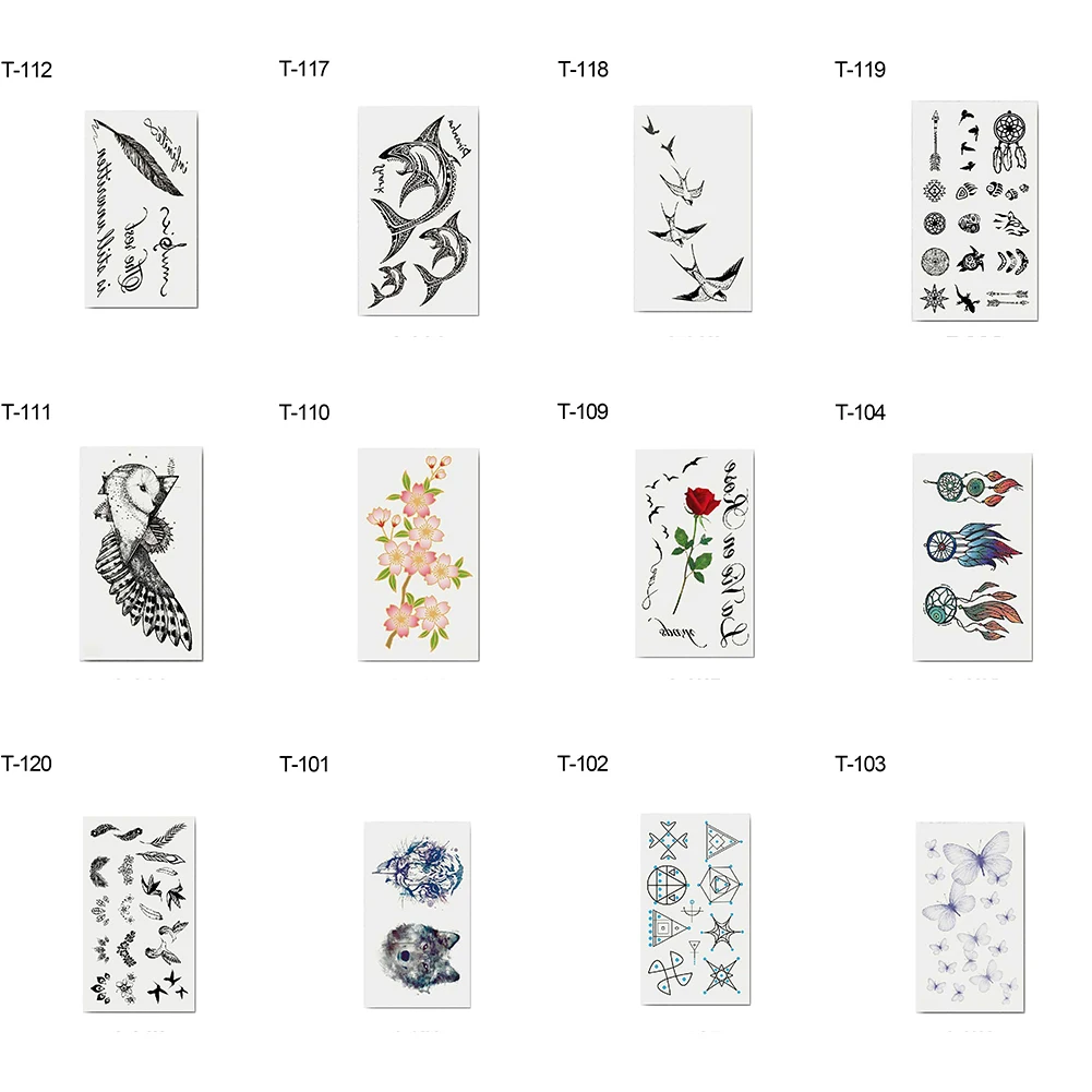 Cool Unisex Long Lasting Arm Body Temporary Tattoo Waterproof Transfer Sticker Long lasting temporary tattoo suits for beach,