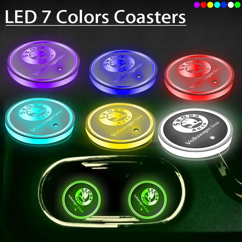 2x LED Light Car Logo Cup Mat Car Badge Luminous Coaster Holder Mat For Skoda Octavia A5 A7 Fabia Superb Car-Styling Accessories
2x LED Light Car Logo Cup Mat Car Badge Luminous Coaster Holder Mat For Skoda Octavia A5 A7 Fabia Superb Car-Styling Accessories