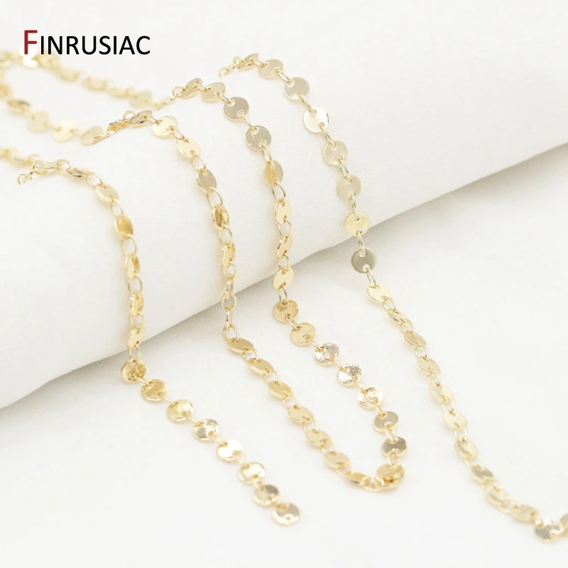14k Gold Copper Disc Chain Handmade DIY Necklace Bracelet Materials Wholesale Chains Jewellery Making Findings
14k Gold Copper Disc Chain Handmade DIY Necklace Bracelet Materials Wholesale Chains Jewellery Making Findings