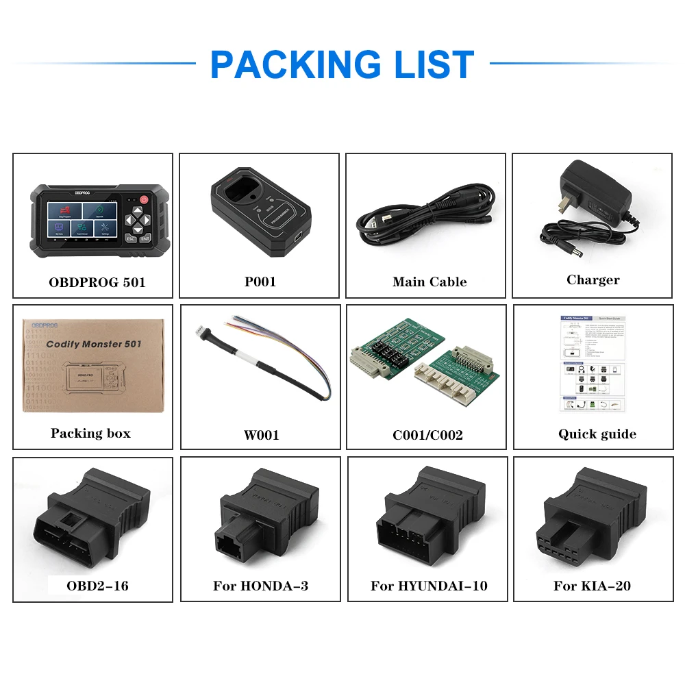 Считыватель кода и сканер OBDPROG 501 Auto IMMO Key Programmer Remote Key Master EEPROM Diagnostic Tool: купить с доставкой из США, цена 42 327 руб - (132968184478)