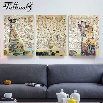 FULLCANG 5d diy diamond embroidery Gustav Klimt abstract scenery diamond painting triptych full square round drill decor FC2781
FULLCANG 5d diy diamond embroidery Gustav Klimt abstract scenery diamond painting triptych full square round drill decor FC2781