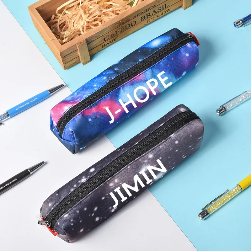 KPOP JIN SUGA V JUNGKOOK JIMIN RM J-HOPE RAP MONSTER name Star pencil case student pencil bag cute men women around wholesale
KPOP JIN SUGA V JUNGKOOK JIMIN RM J-HOPE RAP MONSTER name Star pencil case student pencil bag cute men women around wholesale