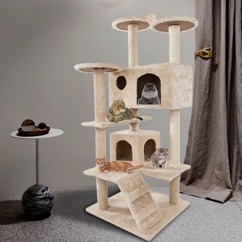 Cat Climbing Frame Cat Scratching Post Tree Scratcher Pole Furniture Gym House Toy Cat Jumping Platform
Cat Climbing Frame Cat Scratching Post Tree Scratcher Pole Furniture Gym House Toy Cat Jumping Platform