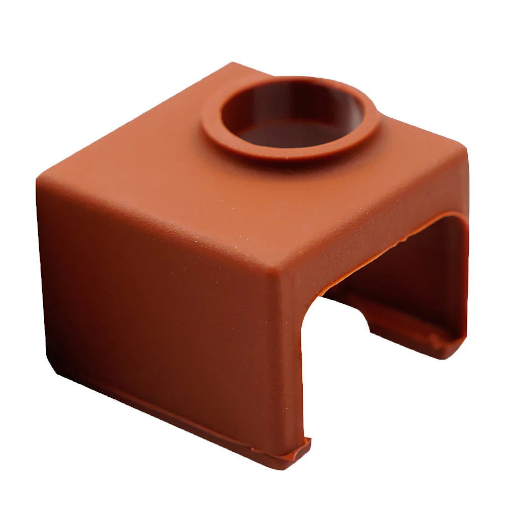 Silicone Socks Cover Instead Ceramic Insulation For MK10 Printer, Soft Rubber Heater Block Sleeve Protector Coffee Silicone Socks Cover Instead Ceramic Insulation For MK10 Printer, Soft Rubber Heater Block Sleeve Protector Coffee