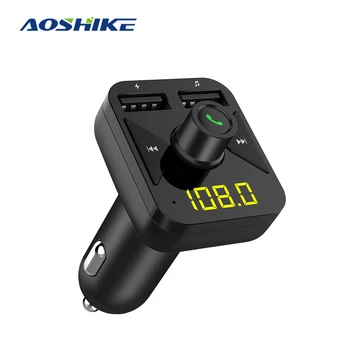 AOSHIKE FM Transmitter Modulator Bluetooth Handsfree Car Kit Car Audio MP3 Player with 3.4A Quick Charge Dual USB Fast Charger
AOSHIKE FM Transmitter Modulator Bluetooth Handsfree Car Kit Car Audio MP3 Player with 3.4A Quick Charge Dual USB Fast Charger