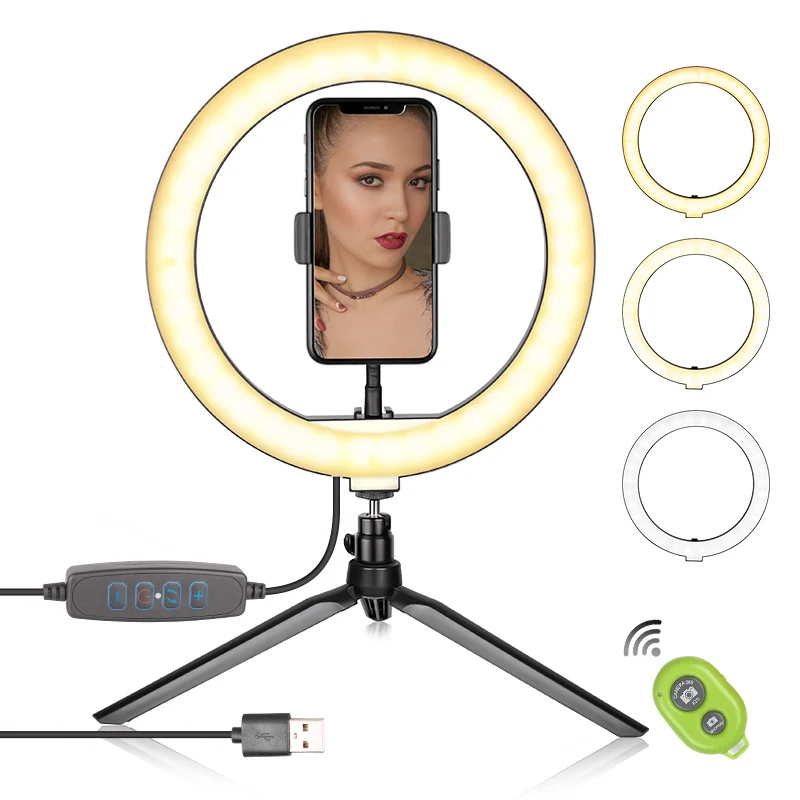10 Inch LED Ring Light Photographic Selfie Ring Lighting with Stand for Smartphone Youtube Makeup Video Studio Tripod Ring Light
10 Inch LED Ring Light Photographic Selfie Ring Lighting with Stand for Smartphone Youtube Makeup Video Studio Tripod Ring Light