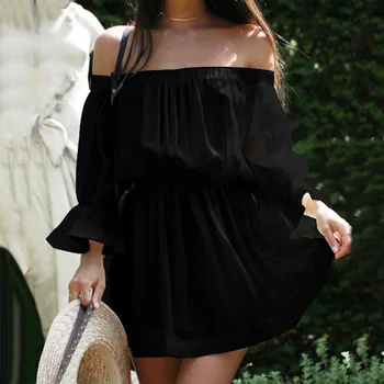 Nice Pop Mini Dress Party Casual Sexy Off Shoulder Dresses Slim Fit Beach Holiday Strapless Women Dress
Nice Pop Mini Dress Party Casual Sexy Off Shoulder Dresses Slim Fit Beach Holiday Strapless Women Dress