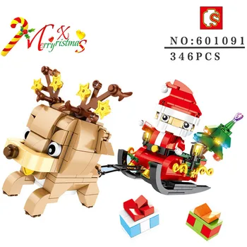 Sembo block building blocks Christmas series of Christmas sleigh elk small particles puzzle assembled children's toys gift
Sembo block building blocks Christmas series of Christmas sleigh elk small particles puzzle assembled children's toys gift