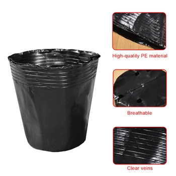 10/50pcs Mini Plastic Flower Pot Round Plant Nursery Flowerpot Seedling Planter Containers Set 21*21cm, 25*25cm, 36*30cm
10/50pcs Mini Plastic Flower Pot Round Plant Nursery Flowerpot Seedling Planter Containers Set 21*21cm, 25*25cm, 36*30cm