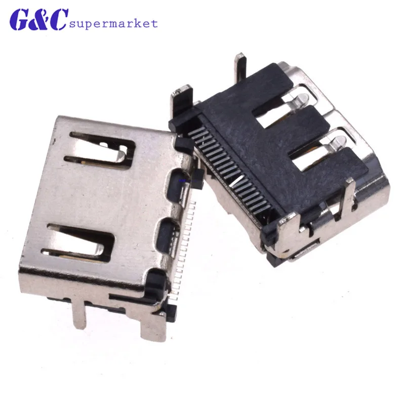10Pcs HDMI Female SMD SMT 19 Pin Socket Solder Connector 4-pin Brand New Electronics Electronic Accessories
10Pcs HDMI Female SMD SMT 19 Pin Socket Solder Connector 4-pin Brand New Electronics Electronic Accessories